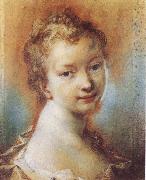 Rosalba carriera Portrait of a Young Girl Sweden oil painting artist